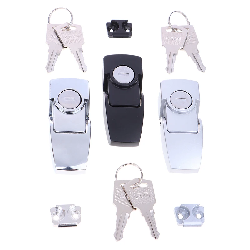 Dk604 Buckle Lock Stainless Steel Cabinet Latch Drawer Security Toggle Lock With Two Keys
