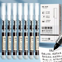 8pcs Roller Ball Pens Straight Liquid Gel Pen for Examination 0.5 Needle High-Capacity Black Red Blue Quick Drying Student 2