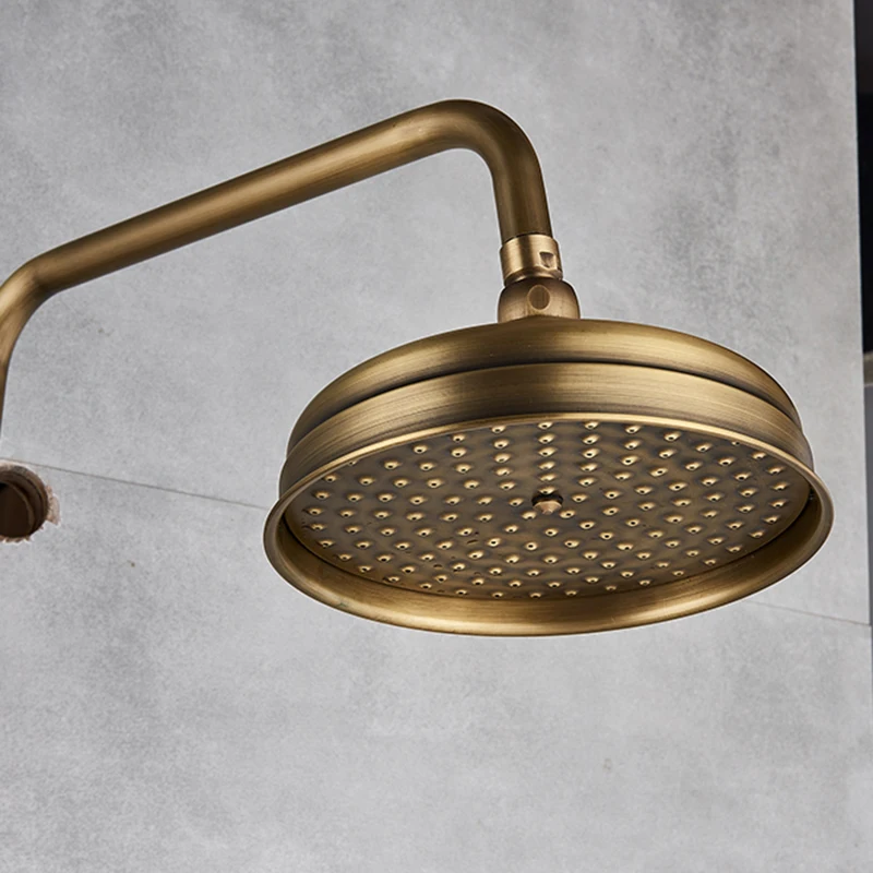 Antique Brass Shower Head Retro Shower Bathroom Rainfall Shower