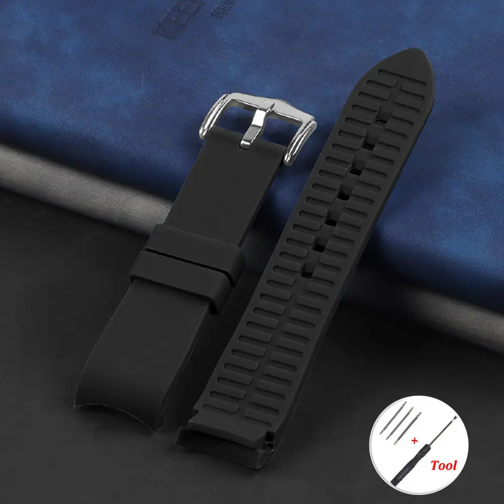 Curved Silicone Watch Band Universal Wristbelt – Premium Rubber Bracelet