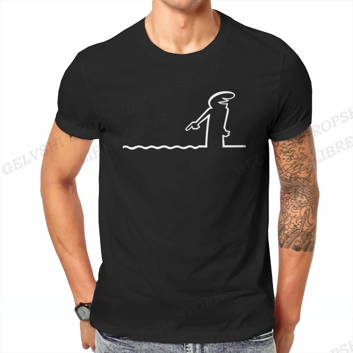 

The Line Osvaldo Cavandoli Men's T-shirt Women's Cotton T-shirt Casual Summer Street Short Sleeve Fashion Harajuku T-shirt