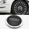 Silvery 133mm Hubcap for Fiat 500 Wheels Centre Hub Caps Set 68078419AC 68078421AC Dust Cover Wheel Hub Cap Replacement 51884863 2