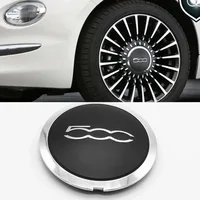 Silvery 133mm Hubcap for Fiat 500 Wheels Centre Hub Caps Set 68078419AC 68078421AC Dust Cover Wheel Hub Cap Replacement 51884863 2