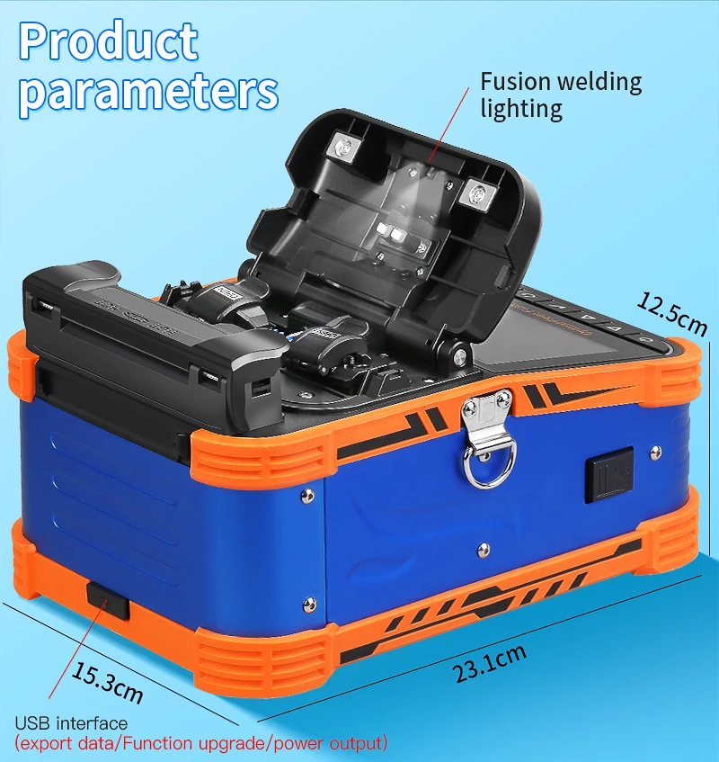 A-5/FS-60F/AUA-70F Optical Fiber Fusion Splicer 6 Motor Multilingual SM MM Fiber
