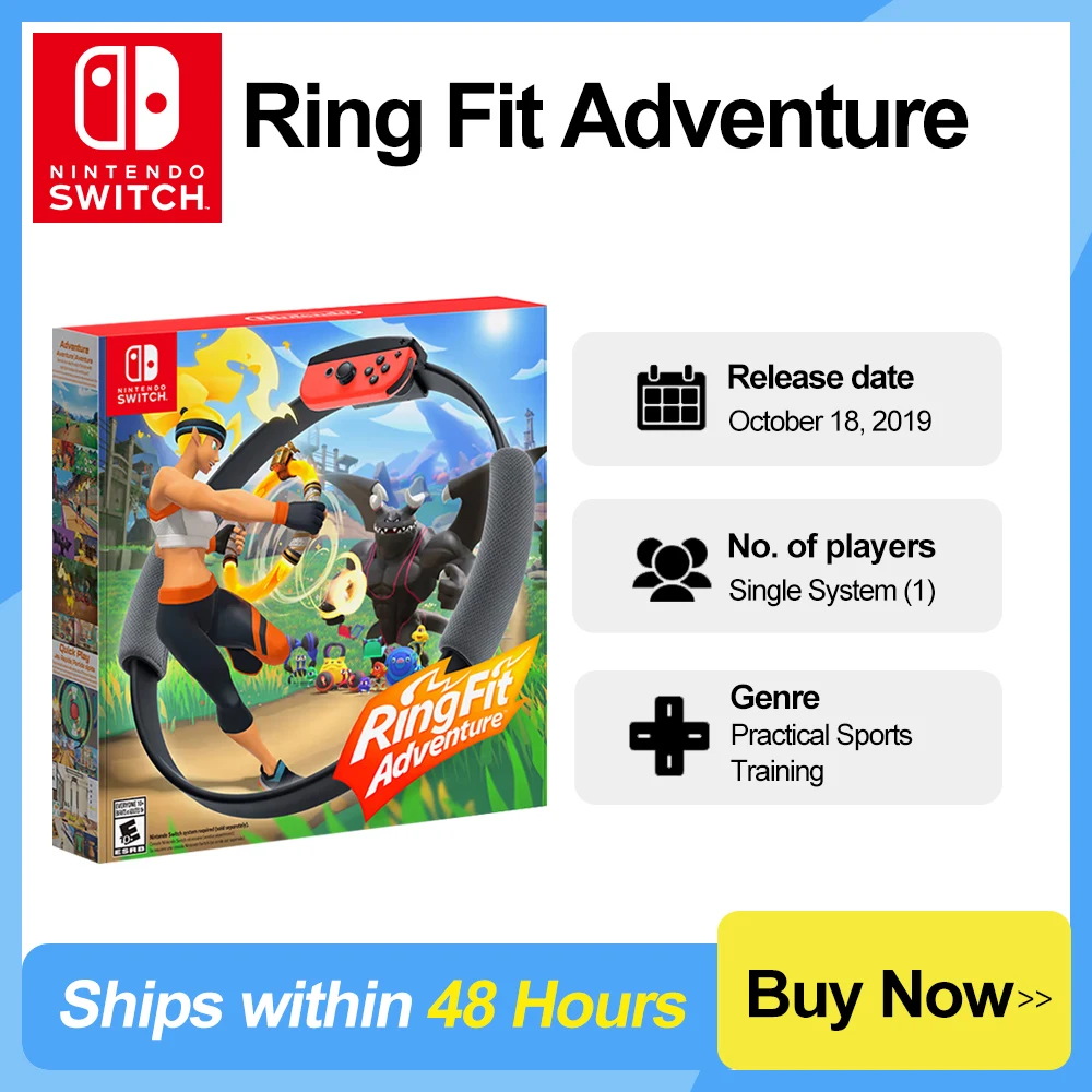 Ring Fit Adventure Nintendo Switch Game Deals Physical Game Card