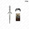 Video Games Mini Action Figures Bricks Geralt Ciri Movies Assembly Building Blocks Toys for Children FT03 FT04 3