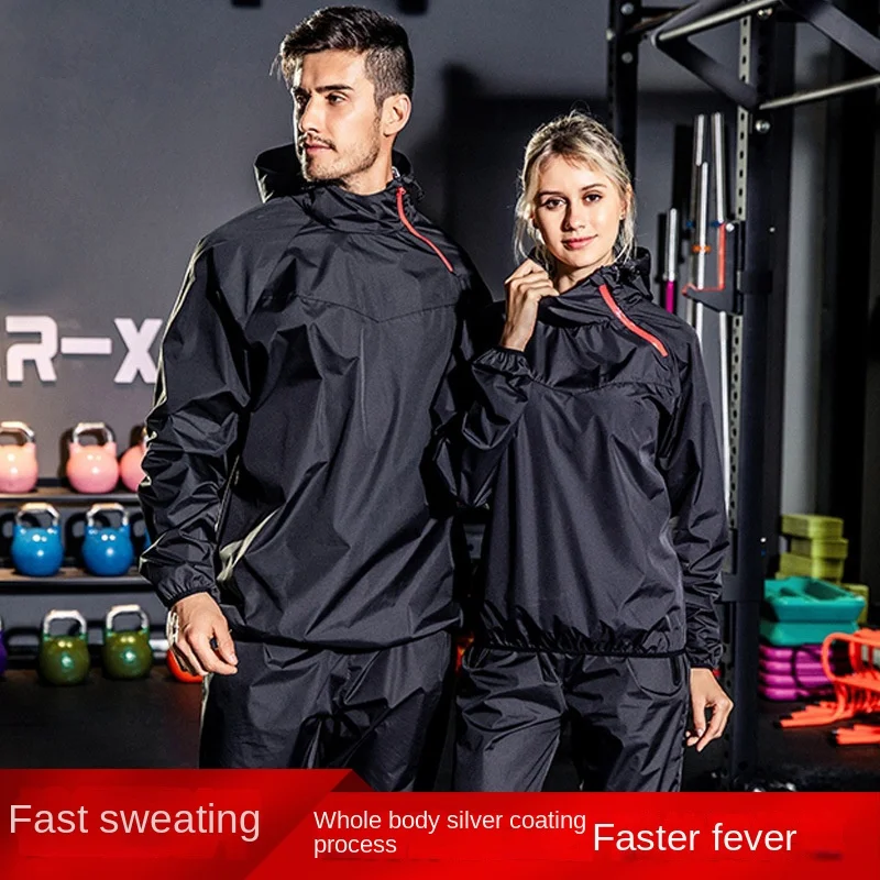 New Sauna Suit Women Plus Size Gym Clothing Sets for Sweating Weight Loss Female Sports Active Wear Slimming Tracksuit Women