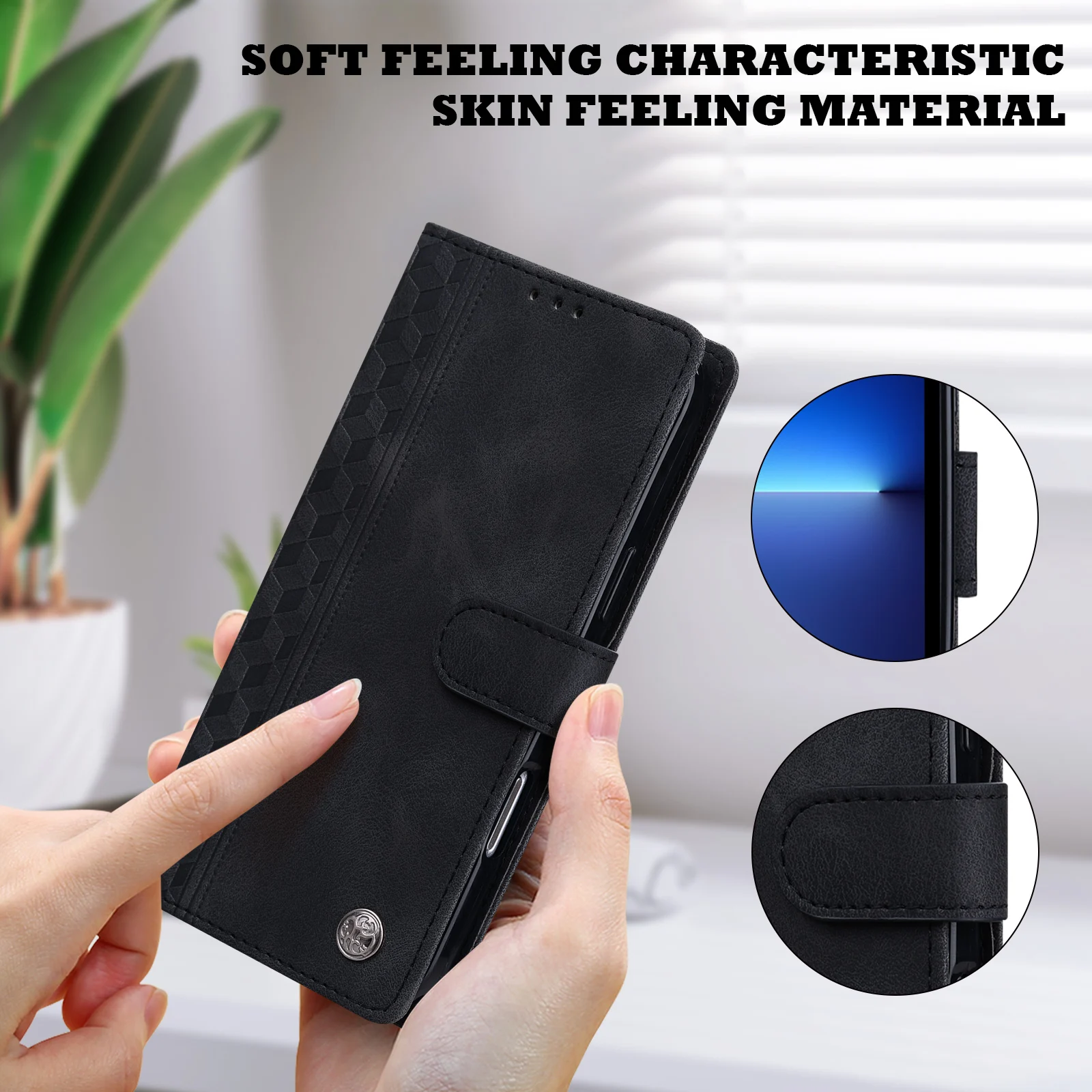 Magnetic Flip Leather Wallet Phone Case
