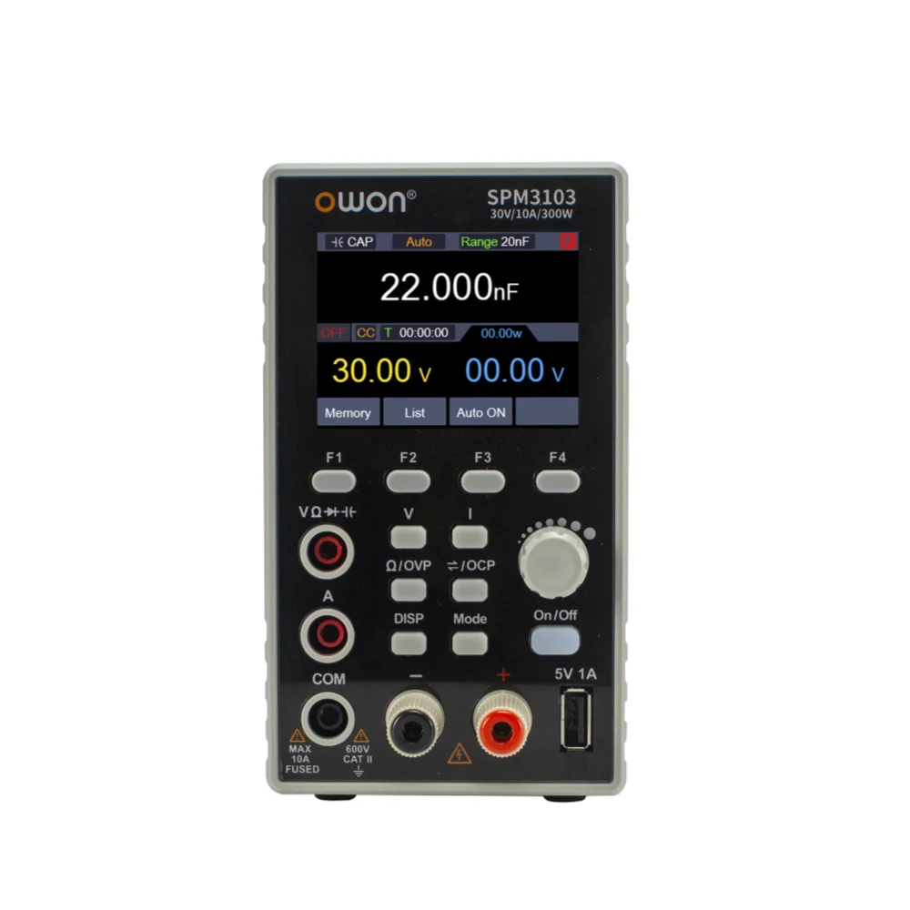 OWON SPM DC 전원 공급 장치 멀티미터, CV CC 조정 전원, 4 1/2 디지털 멀티미터, 2 인 1, 30V, 60V, 5A, 10A, 1CH, 신제품