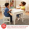 Wooden Table & Chairs - White 3
