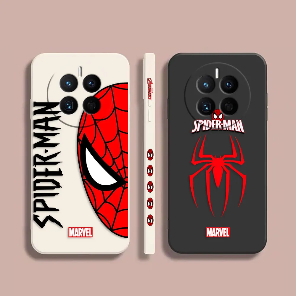 Custodia Per Telefono Per Huawei Mate 10 20 20X 30 40 50 P20 P30 P40 P50 10 Pro Plus Custodia Funda Shell Capa Marvel Spider-Man Spider Face
