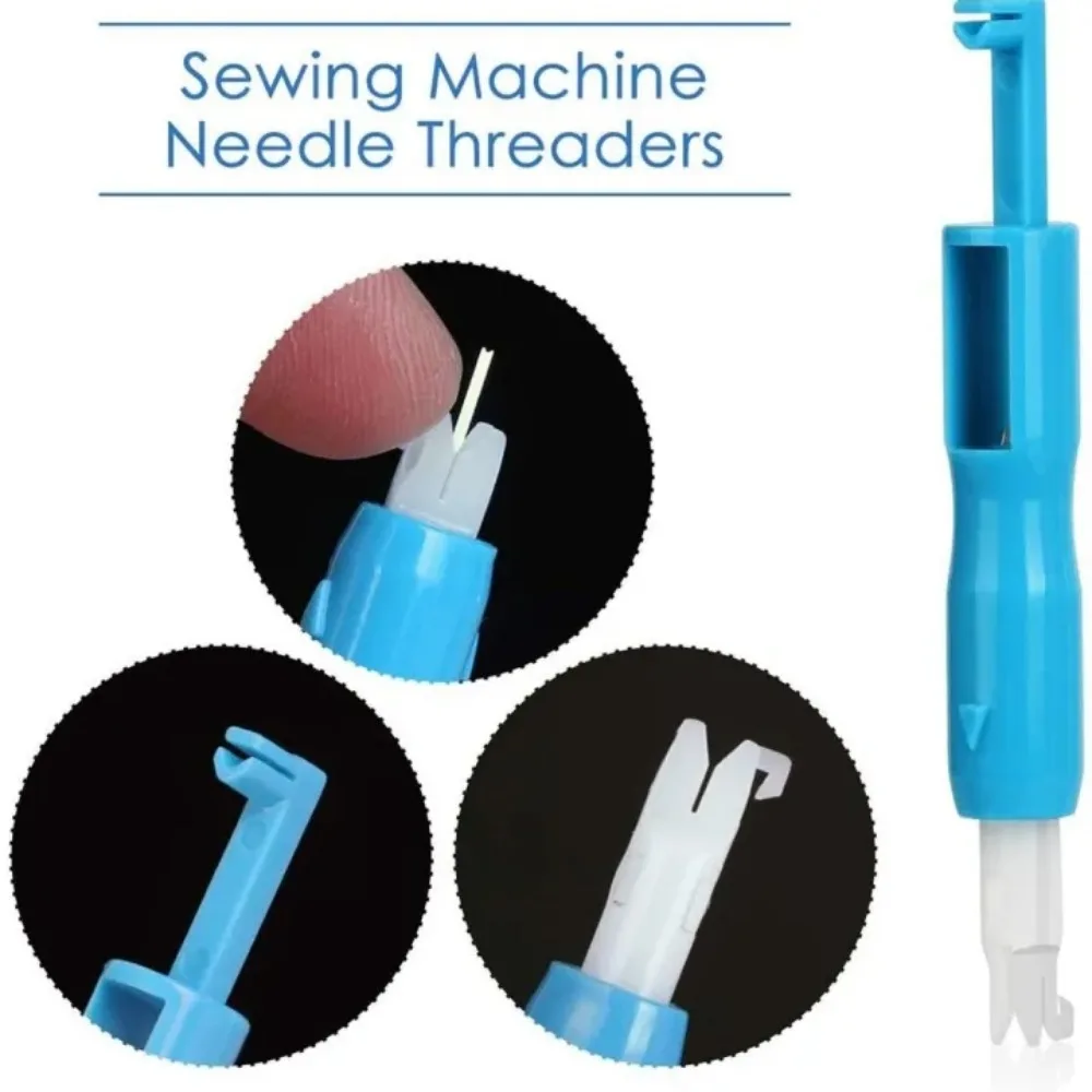 Needle Threader Sewing Machine Fittings Automatic Needle Threader DIY Tool Home Hand Quick Sewing Machine Device Thread Auto Needle Cross Stitch Sewing Accessories