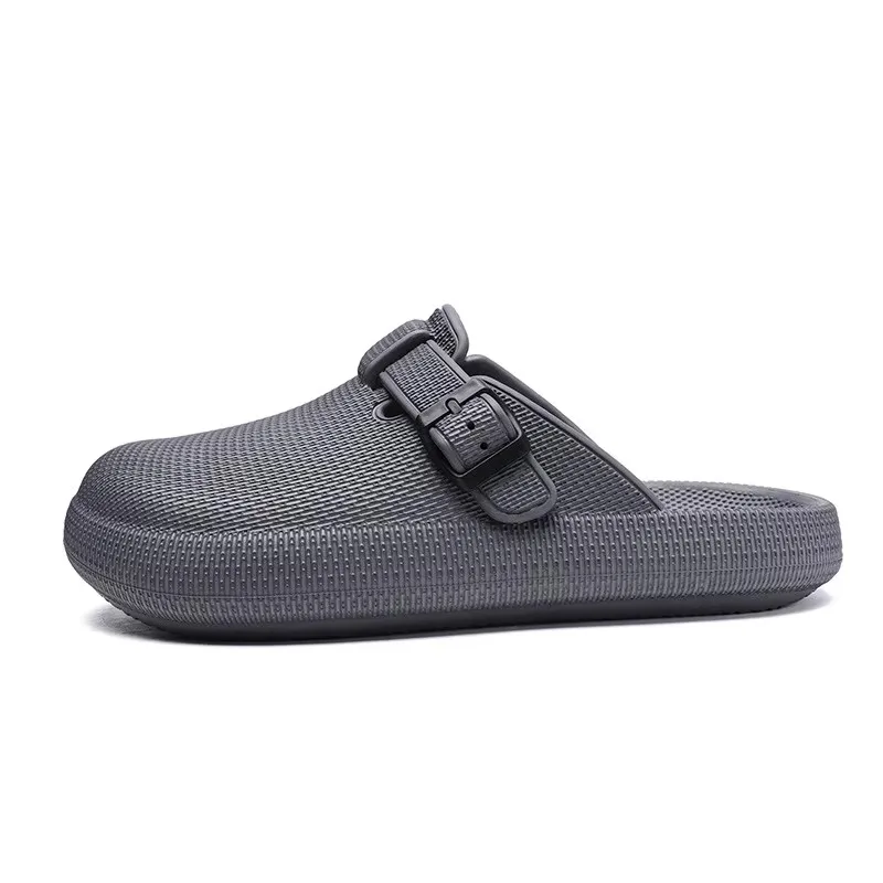 Crestar Summer Women Clogs Slippers Fashion Thick Bottom Mules Sandals Men Waterproof Garden Shoes Adult Adjustable Buckle Shoes 2