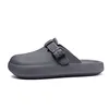 Crestar Summer Women Clogs Slippers Fashion Thick Bottom Mules Sandals Men Waterproof Garden Shoes Adult Adjustable Buckle Shoes 2