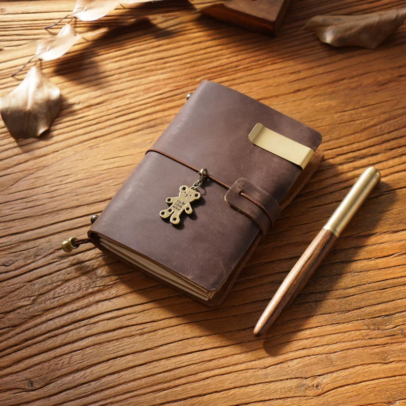 Genuine Leather Handmade Vintage Traveler's Notebook & Journal Organizer Cover