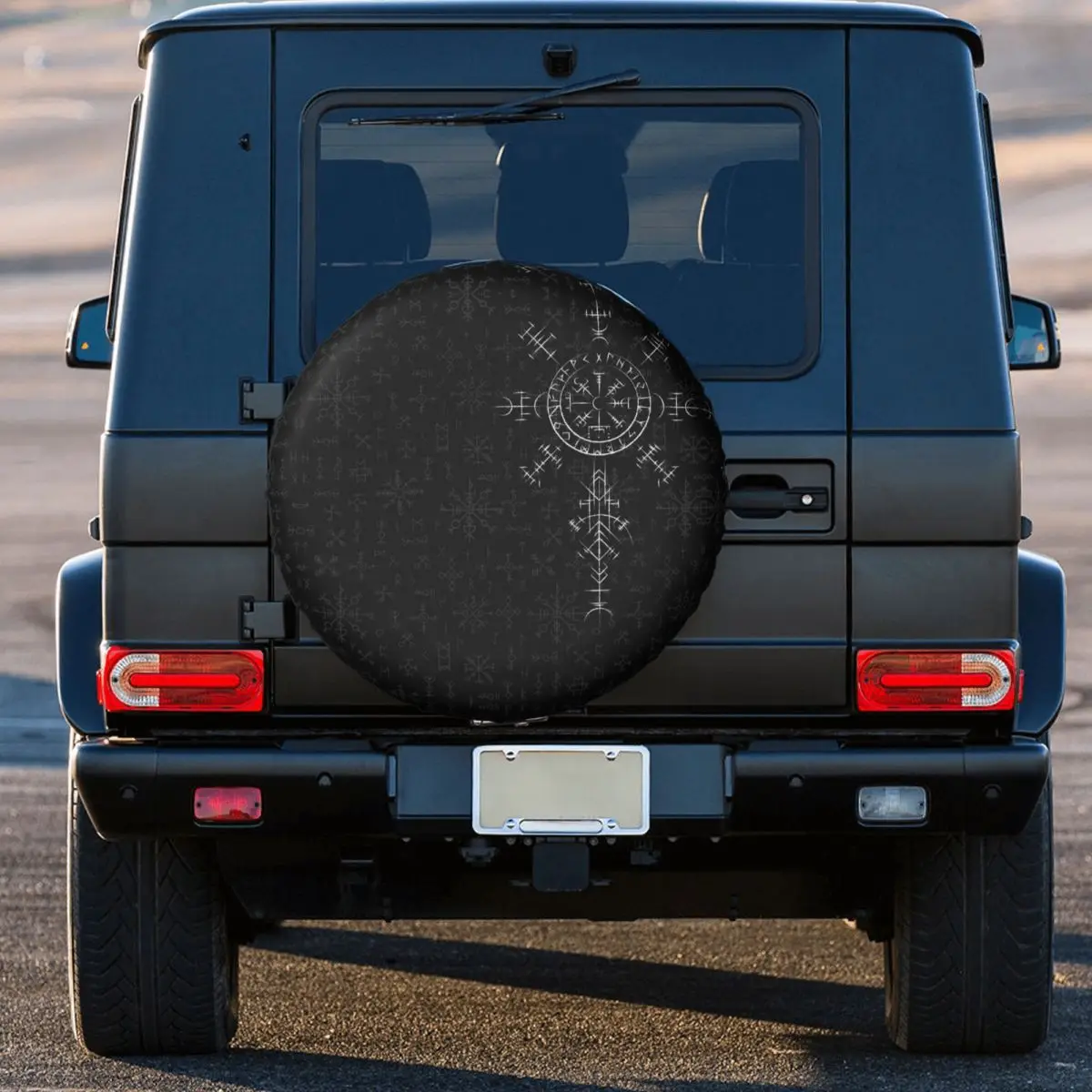 Фото Чехол для Jeep Vikings Valhalla, чехол с компасом Vegvisir для запасных колес, Аксессуары для автомобилей 14, 15, 16, 17 дюймов №4