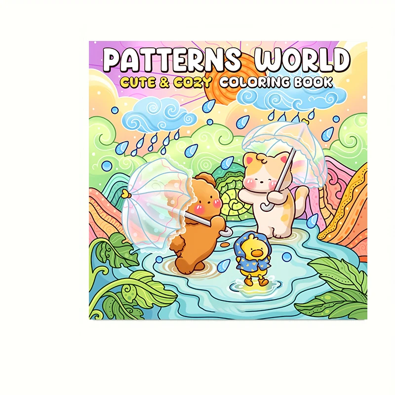 Cat's Daily Life Adult Coloring Book - 28 Pages of Creative Relaxation
