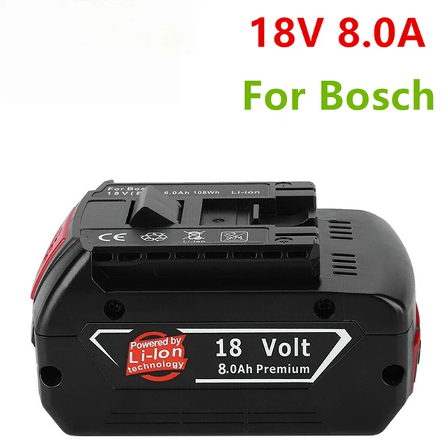 100%Original18V 8ah Rechargeable Lithium Ion Battery for Bosch 18V