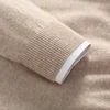 100% high-quality cashmere men's autumn and winter pullover, semi high neck classic versatile warm sweater jacket 4