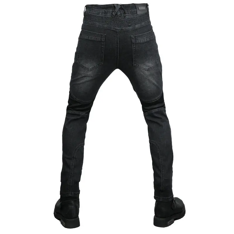 여름 남성용 오토바이 라이딩 진 남성 모토크로스 라이딩 팬츠 안티폴 오프로드 레이싱 장비 업그레이드 보호 장비