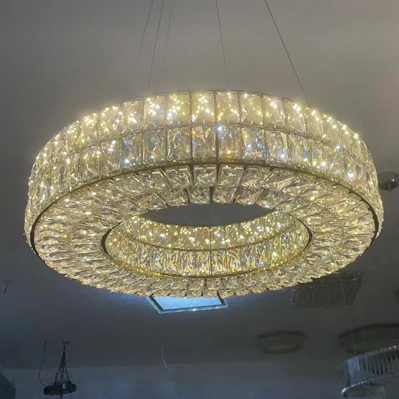 Luxury Style One Ring Crystal Chandelier