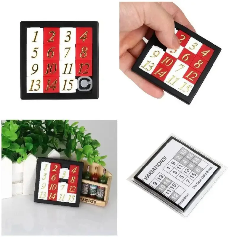 Magnetic Number Sliding Puzzle Portable Educational Travel Toy for Kids & Adults Silent Classroom Math Game Logic Brain Teaser