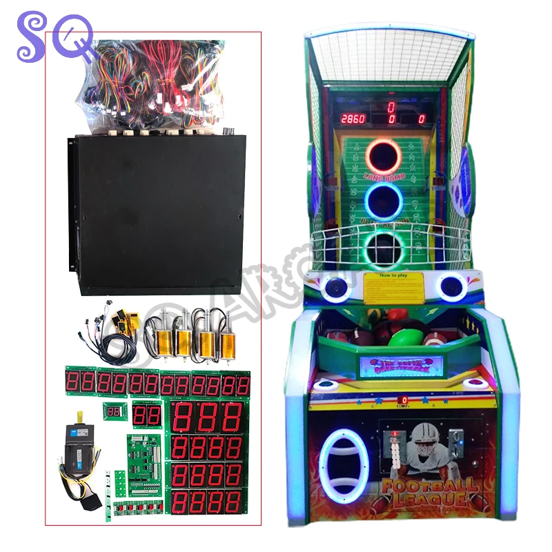 Arcade Coin Operated Rugby Shooting Game Cabinet Diy Kit Football Throwing Sports Simulation Arcade Game Machine basketball backpack detachable straps oxford cloth multifunctional storage bag football volleyball rugby sports carry bag sport