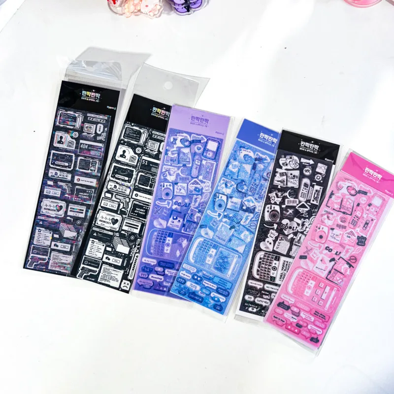 

2/4/6Pcs Full Set Scrapbooking Stickers Journal Decor Lable Cute Kawaii Idol Stationery Postcards Korean Decor Sticker Suppli