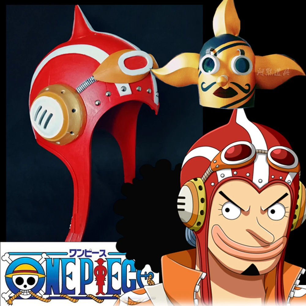 

Animes Usopp Maks Hat Cosplay Dressrosa Arc Usopp Cos Play Hat Goggles Punk Helmet Role Props Halloween Masquerade Accessories
