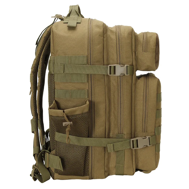 45L 3P Tactical Backpack Bag Bottle Pocket Outdoor Hiking pack Waterproof Climbing Rucksack Camping Mochila