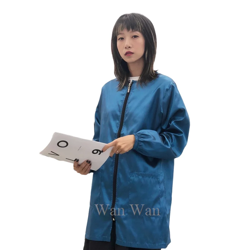 Hair Salon Hairstylist's Haircut Work Clothes Barber Shop Hairdressing Uniform Waterproof Anti Hair Long Sleeved Apron Y0508 5