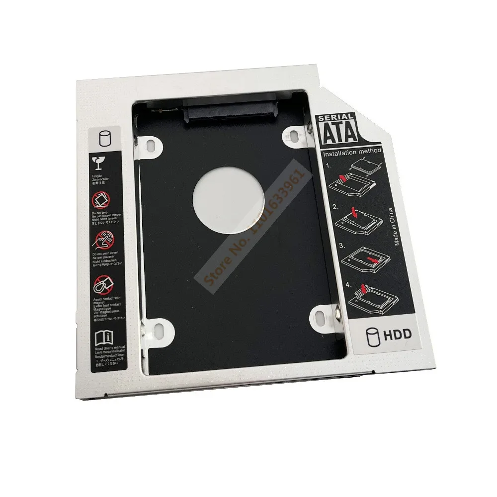 Universale 12.7Mm Sata 2Nd Hard Drive Hdd Ssd Ottica Bay Caddy Staffa Telaio Per Hp Elitebook 8460P 8470P 8560P 8570P 8760P