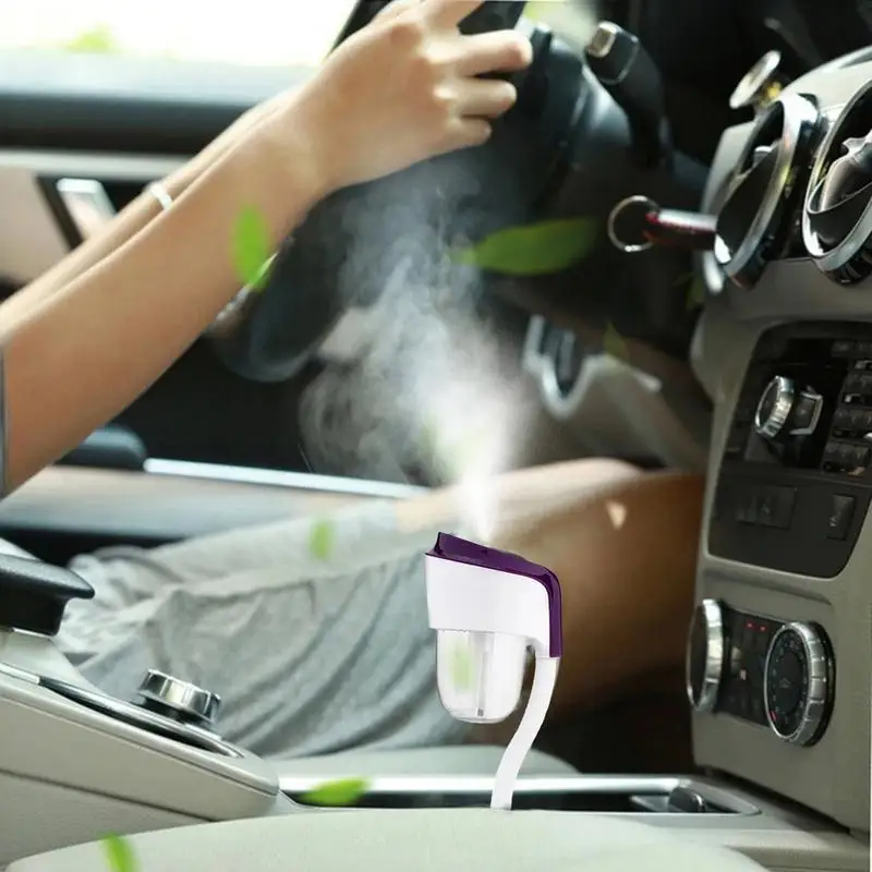 Portable Humidifier For Vehicle Small Automotive Air Freshener Diffuser Vehicle Fragrance Oil USB Scent Mist Purifier
