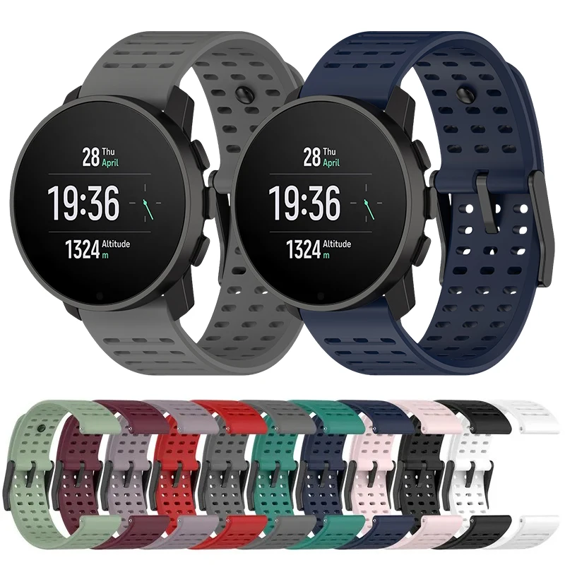 

Силиконовый ремешок для Suunto9 peak pro, спортивный браслет для Suunto vertical/ Suunto5 peak, аксессуары для смарт-часов
