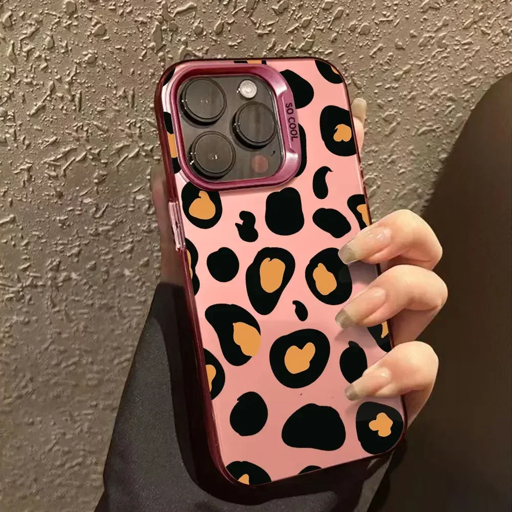Shockproof Leopard Print IMD Phone Case