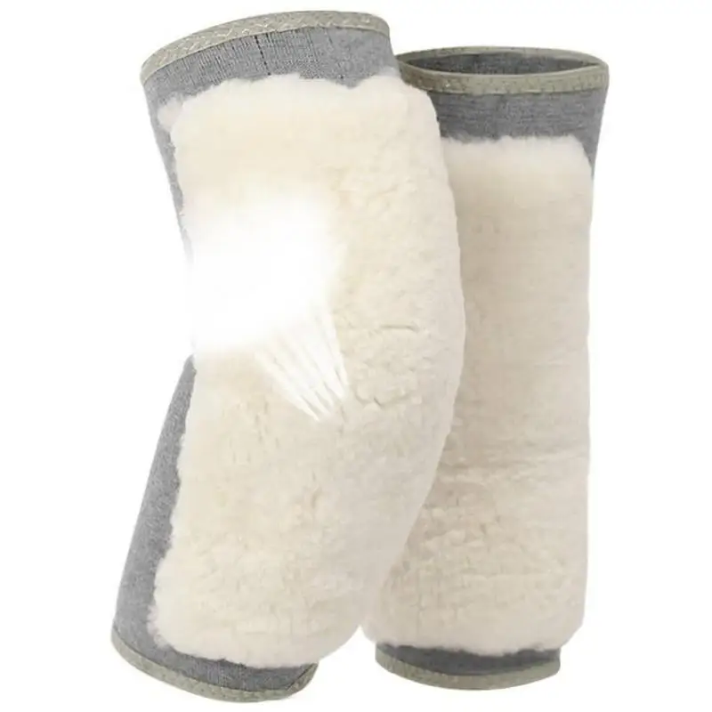 

Fleece Knee Warmers Thicken Wool Knee Brace Plush Knee Warmers Winter Knee Guard Wool Lamb Fleece Kneepads Leg Warmer For