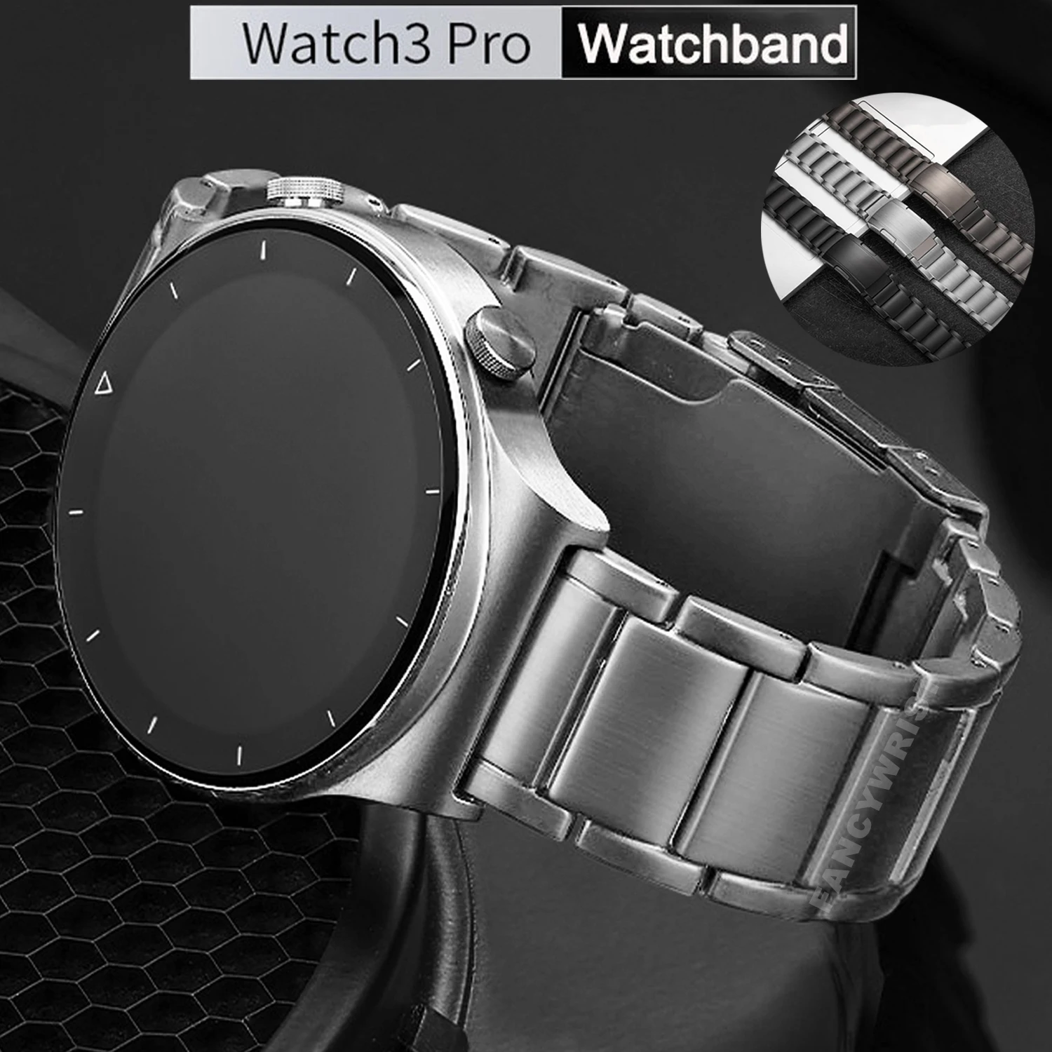 Luxury Titanium Metal Strap for Huawei Watch Band GT Pro GT2