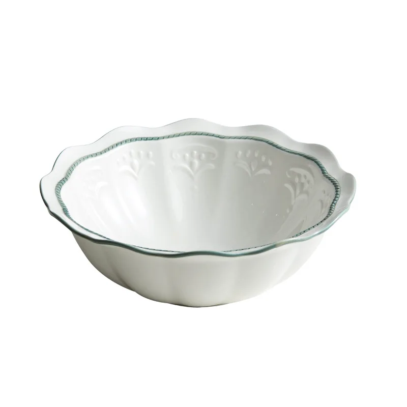 Bowl and Dish Set For Home Use Modern Simple Light Luxury Nordic Ceramic Exquisite Plate and Bowl