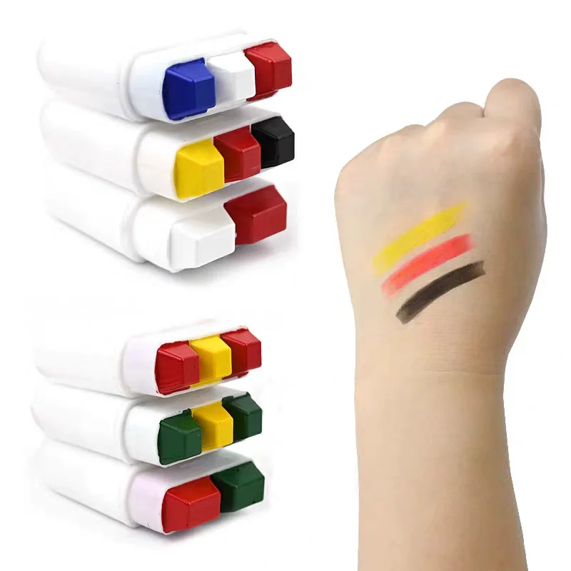 Vibrant Rainbow Face & Body Painting Crayon for Celebrations and Artistry