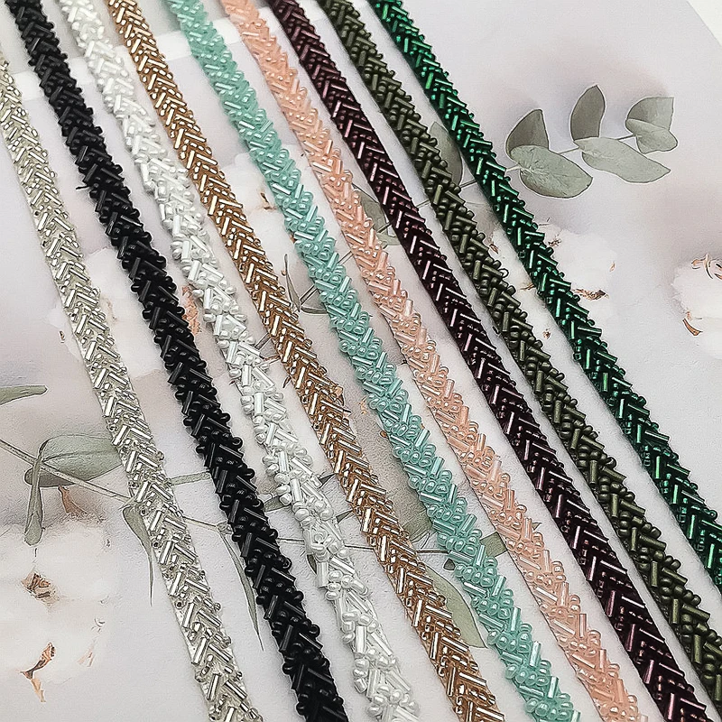 Netting Bead Single-Line Lace Trim Handicraft Accessories For Wedding Dress Clothing Decoration Diy Accessories For Sewing