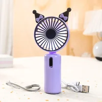 Kawaii Sanrio Electric Fan Cute Cinnamoroll My Melody Cartoon Portable Multi Functional Handheld Fan Creative Girl Gifts 2