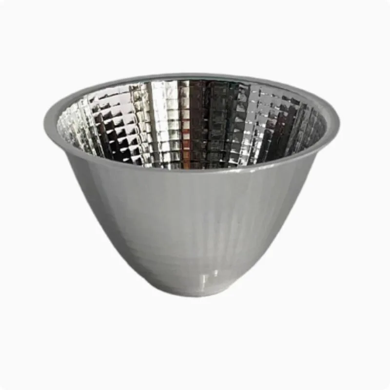 LED Reflector Cup Optical LED Aluminium Reflector Cup for COB Lamp Bead 20-126mm 15-120 Degree Lampshade Replacement Reflective Bowl for DIY Light