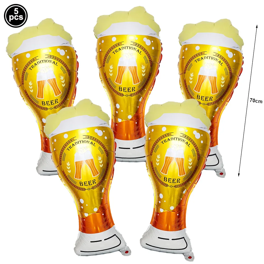 Bier Tasse Prost Ballon Männer Geburtstag Bier Party Dekor Bier Tasse Form Mylar Folie Ballon Bier Festival Geburtstag Party Dekorationen – Detail 4