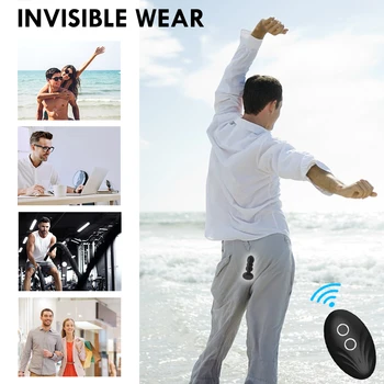 Anal Plug Vibrators For Men Prostate Massager Masturbators Women Vagina Stimulator Dildos Remote Control Male Anus Butt Sex Toys 4