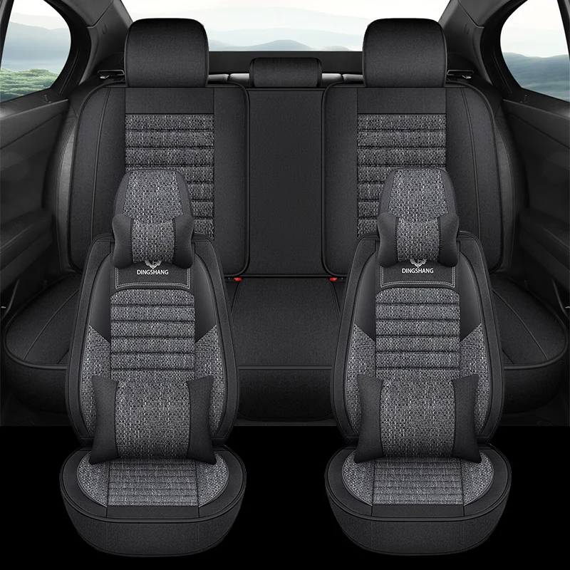 메르세데스 B 클래스 W245 W246 W242 W247 B-Klasse B180 B200 B250 B250E 용 리넨 코튼 범용 카시트 커버 자동차 액세서리