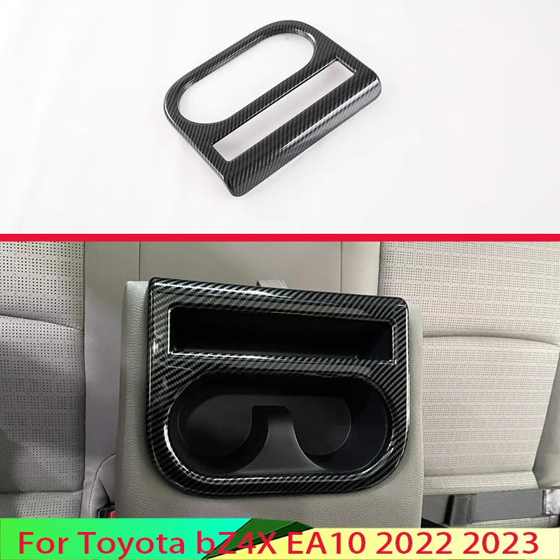 

Для Toyota bZ4X EA10 2022 2023 Стильная рамка из углеродного волокна для заднего сиденья