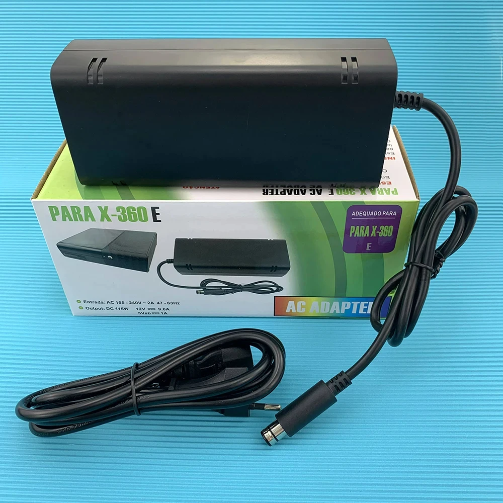 Xbox 360 E Console Power Supply 110-240V AC Adapter Charger Cable US EU UK Plug For Xbox 360E Host Replacement power supply game console power adapter power adapter