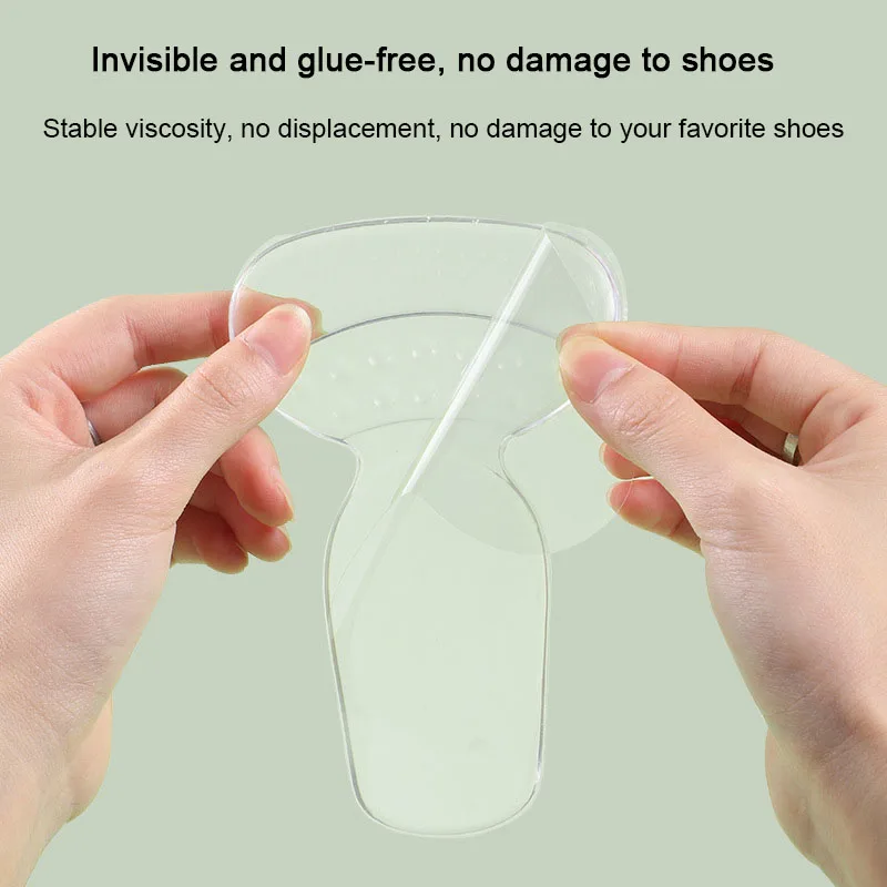 T-shaped Silicone Heel Grips Protectors Womens Shoes Heel Cushion Foot Care Products Non Slip Shoe Pads High Heels Shoe Insert
