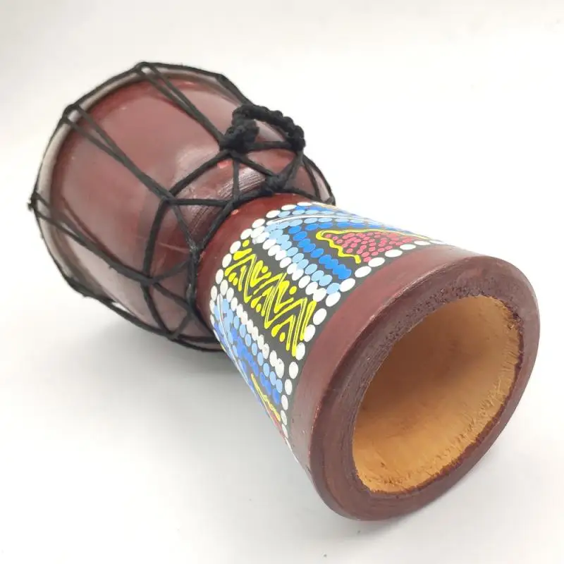 Inch professional african djembe drum painting mahogany good sound traditional musical instrument hand drum kid