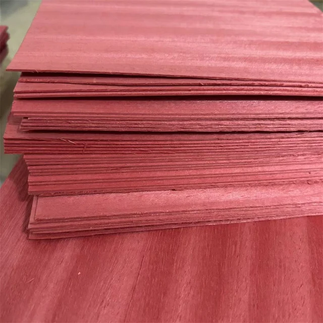 2pcs Ayus Table Tennis Racket Bottom Board Wood Dyed Red Table Tennis Racket Material 3